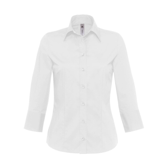 B&C | Popelin Milano shirt/lady 3/4 sleeves